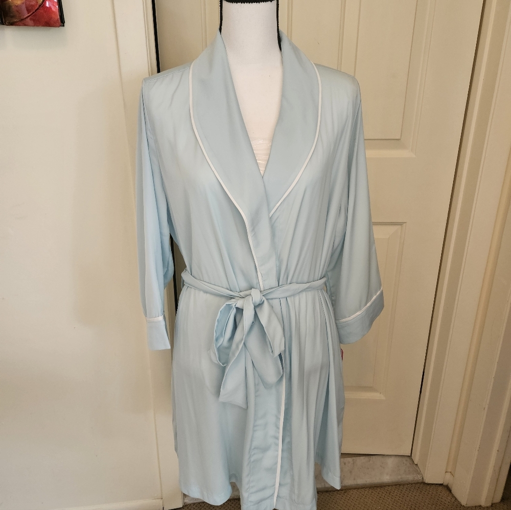 Kate Spade Blue Bridal Robe Happily Ever After - L/XL